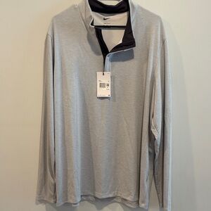 Nike Men's Light Gray Long Sleeve Tee